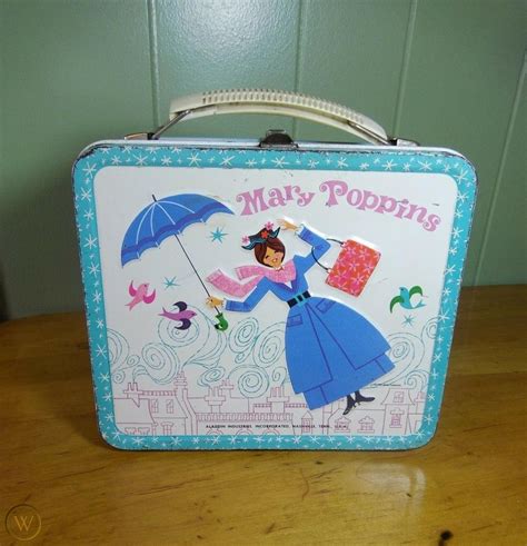 lunch box metal vintage mary poppins|mary poppins vintage lunch box for sale .